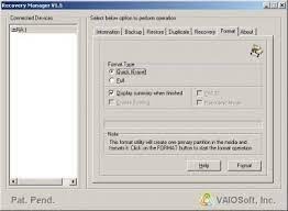 VaioSoft Recovery Manager