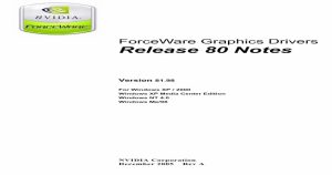 nVidia ForceWare Graphics Driver (Windows NT)